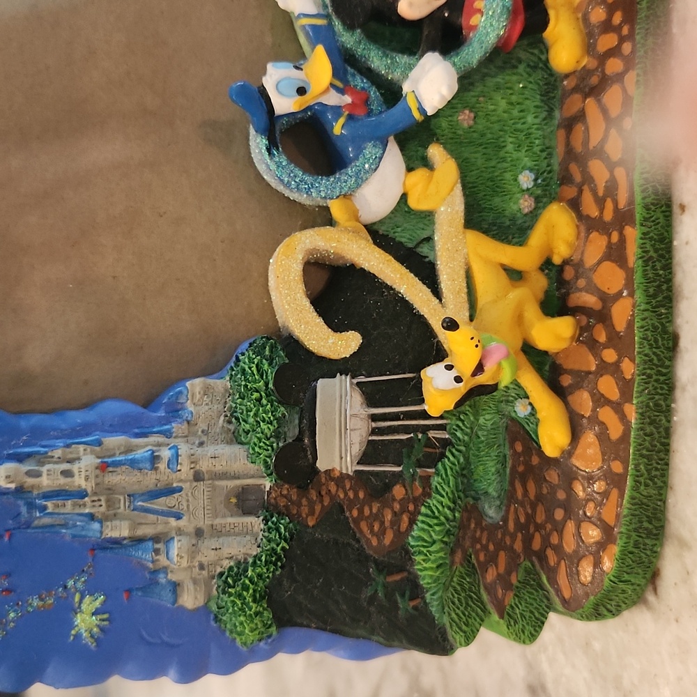 Disney World 2000 Celebration Picture Frame Mickey Donald Goofy - Picture 6 of 9